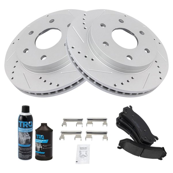 TRQ® - Performance Ceramic Front Brake Kit