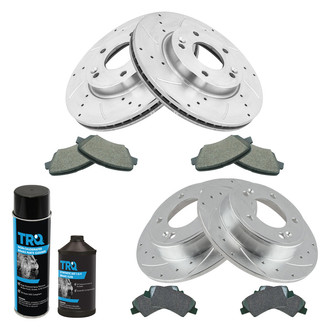 TRQ® - Performance Ceramic Front and Rear Brake Kit