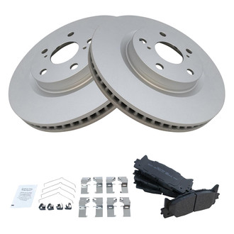 TRQ® - Front Disc Brake Kit with Semi-Metallic Pads
