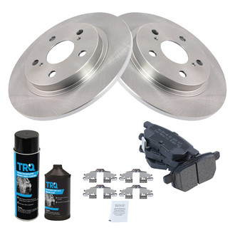 TRQ® - Rear Disc Brake Kit with Semi-Metallic Pads