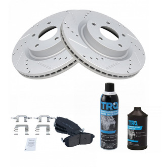 TRQ® - Performance Semi-Metallic Front Brake Kit