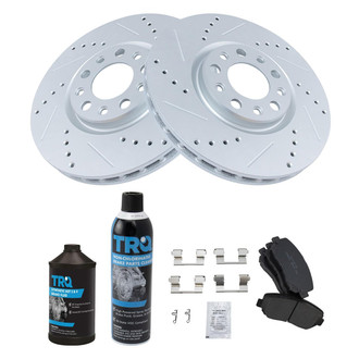 TRQ® - Performance Ceramic Front Brake Kit