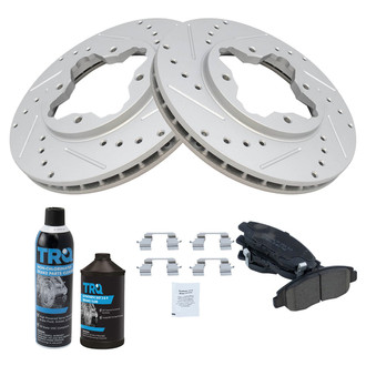 TRQ® - Performance Ceramic Front Brake Kit