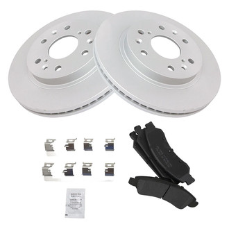 TRQ® - Front Disc Brake Kit with Semi-Metallic Pads