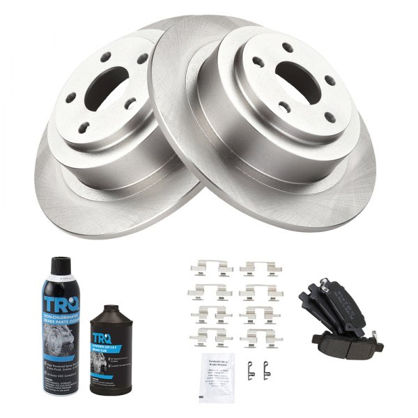 TRQ® - Rear Disc Brake Kit with Semi-Metallic Pads