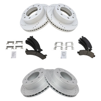 TRQ® - Performance Ceramic Front and Rear Brake Kit