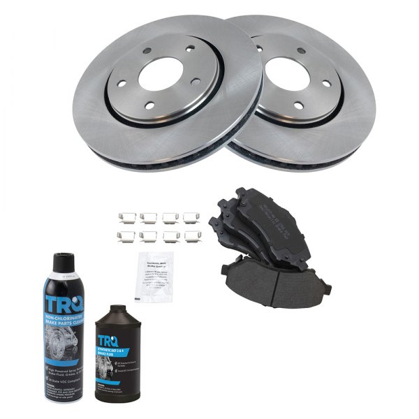 TRQ® - Front Disc Brake Kit with Semi-Metallic Pads