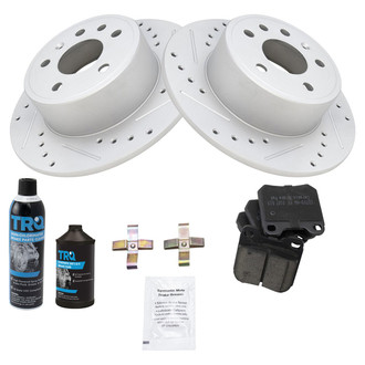 TRQ® - Performance Ceramic Rear Brake Kit