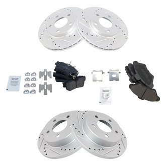 TRQ® - Performance Ceramic Front and Rear Brake Kit