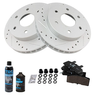 TRQ® - Performance Ceramic Front Brake Kit