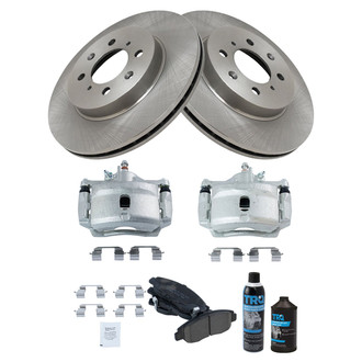 TRQ® - Front Disc Brake Kit with Ceramic Pads and Calipers