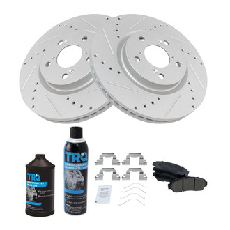 TRQ® - Performance Ceramic Front Brake Kit