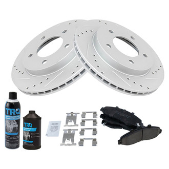 TRQ® - Performance Ceramic Front Brake Kit