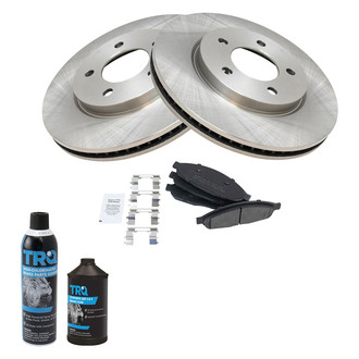 TRQ® - Front Disc Brake Kit with Semi-Metallic Pads