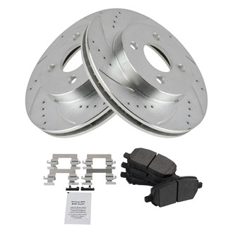 TRQ® - Performance Semi-Metallic Front Brake Kit