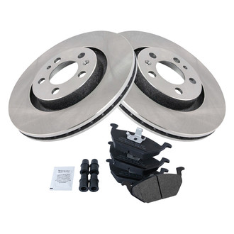 TRQ® - Front Disc Brake Kit with Semi-Metallic Pads