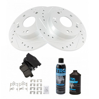 TRQ® - Performance Ceramic Rear Brake Kit