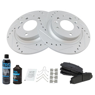 TRQ® - Performance Ceramic Rear Brake Kit