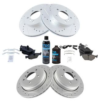 TRQ® - Performance Ceramic Front and Rear Brake Kit