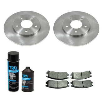TRQ® - Rear Disc Brake Kit with Semi-Metallic Pads