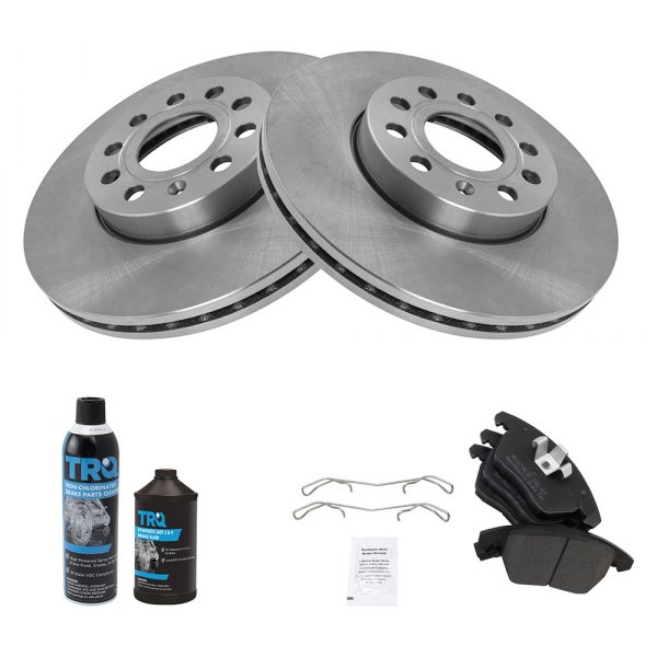 TRQ® - Front Disc Brake Kit with Semi-Metallic Pads