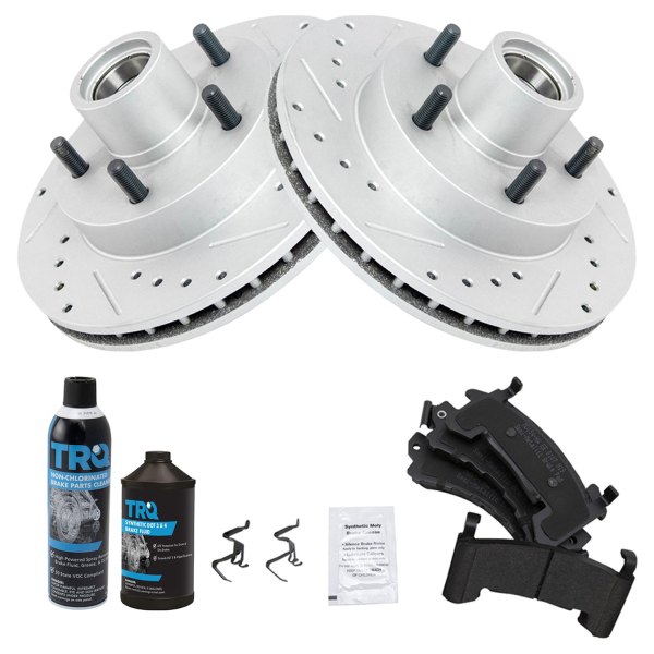 TRQ® - Performance Semi-Metallic Front Brake Kit