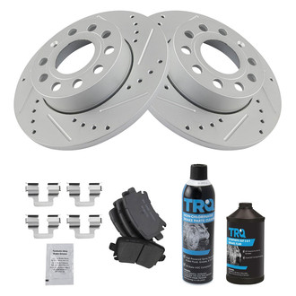 TRQ® - Performance Ceramic Rear Brake Kit