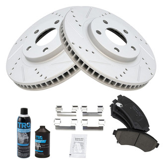 TRQ® - Performance Ceramic Front Brake Kit