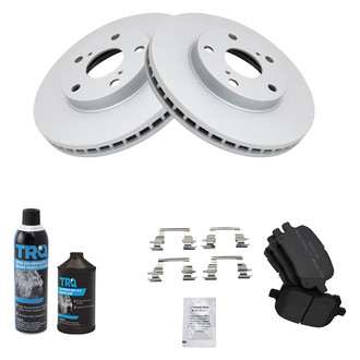 TRQ® - Front Disc Brake Kit with Semi-Metallic Pads