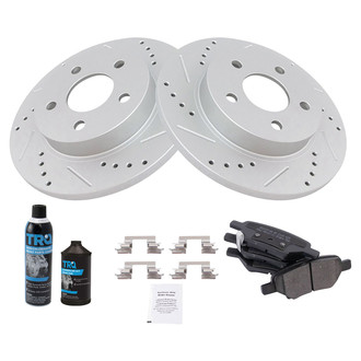 TRQ® - Performance Semi-Metallic Rear Brake Kit