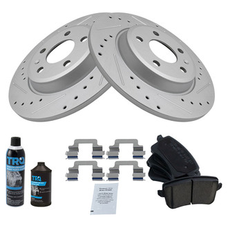 TRQ® - Performance Ceramic Rear Brake Kit