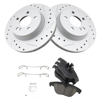 TRQ® - Performance Ceramic Rear Brake Kit