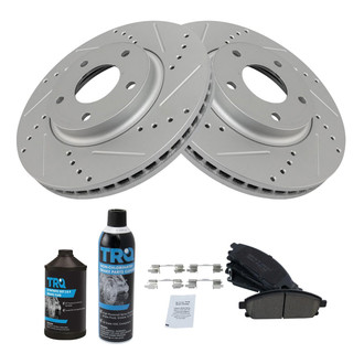 TRQ® - Performance Ceramic Front Brake Kit