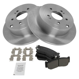 TRQ® - Rear Disc Brake Kit with Ceramic Pads