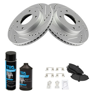TRQ® - Performance Semi-Metallic Front Brake Kit