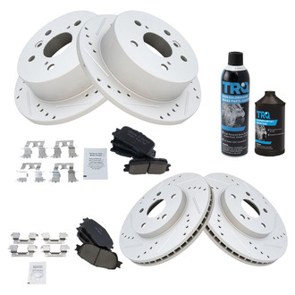TRQ® - Performance Ceramic Front and Rear Brake Kit