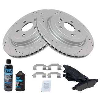TRQ® - Performance Ceramic Rear Brake Kit