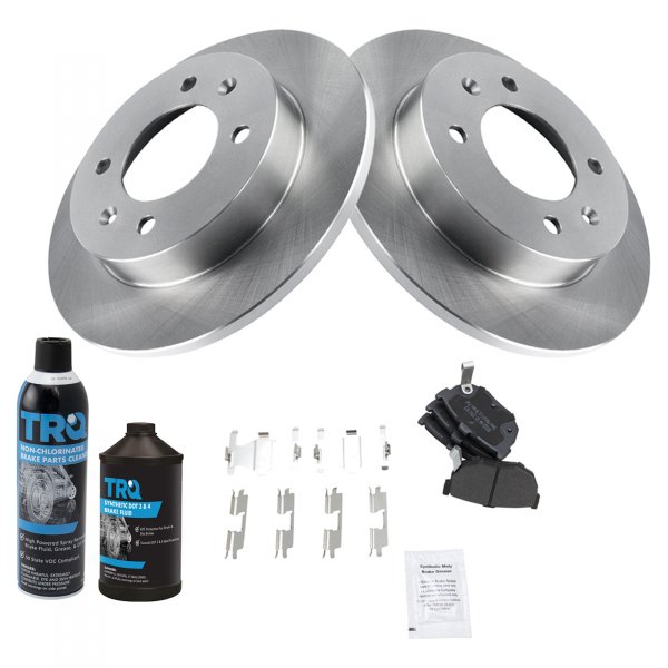 TRQ® - Rear Disc Brake Kit with Semi-Metallic Pads