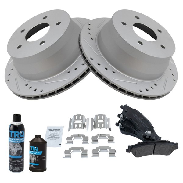 TRQ® - Performance Semi-Metallic Rear Brake Kit