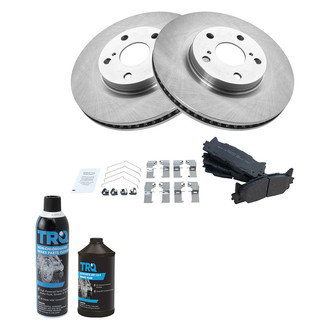 TRQ® - Front Disc Brake Kit with Semi-Metallic Pads