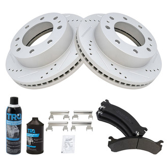 TRQ® - Performance Semi-Metallic Front Brake Kit