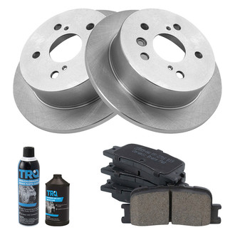 TRQ® - Rear Disc Brake Kit with Ceramic Pads