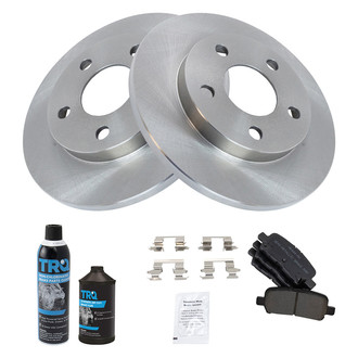 TRQ® - Rear Disc Brake Kit with Semi-Metallic Pads
