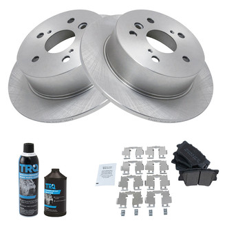 TRQ® - Rear Disc Brake Kit with Semi-Metallic Pads