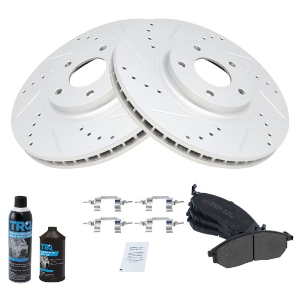 TRQ® - Performance Semi-Metallic Front Brake Kit