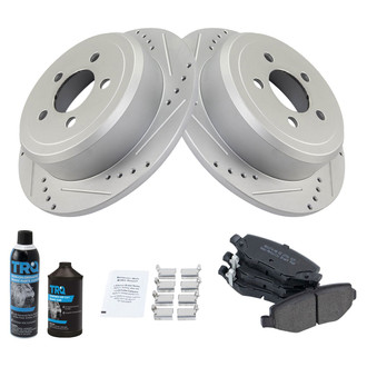 TRQ® - Performance Semi-Metallic Rear Brake Kit