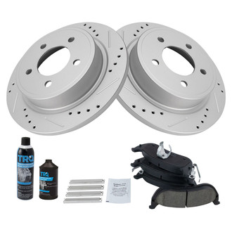 TRQ® - Performance Ceramic Rear Brake Kit