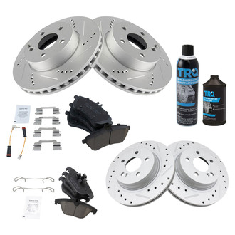 TRQ® - Performance Ceramic Front and Rear Brake Kit