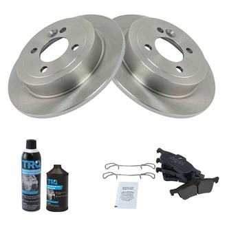 TRQ® - Rear Disc Brake Kit with Semi-Metallic Pads