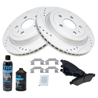 TRQ® - Performance Ceramic Rear Brake Kit